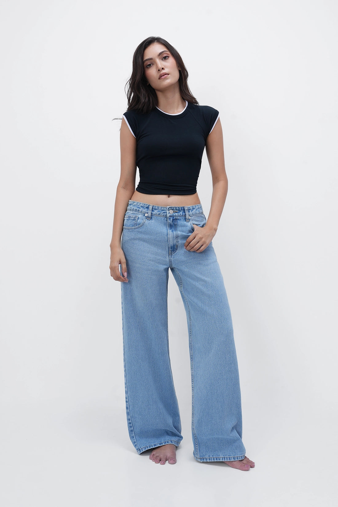 BLR9 High-Rise Straight Jeans