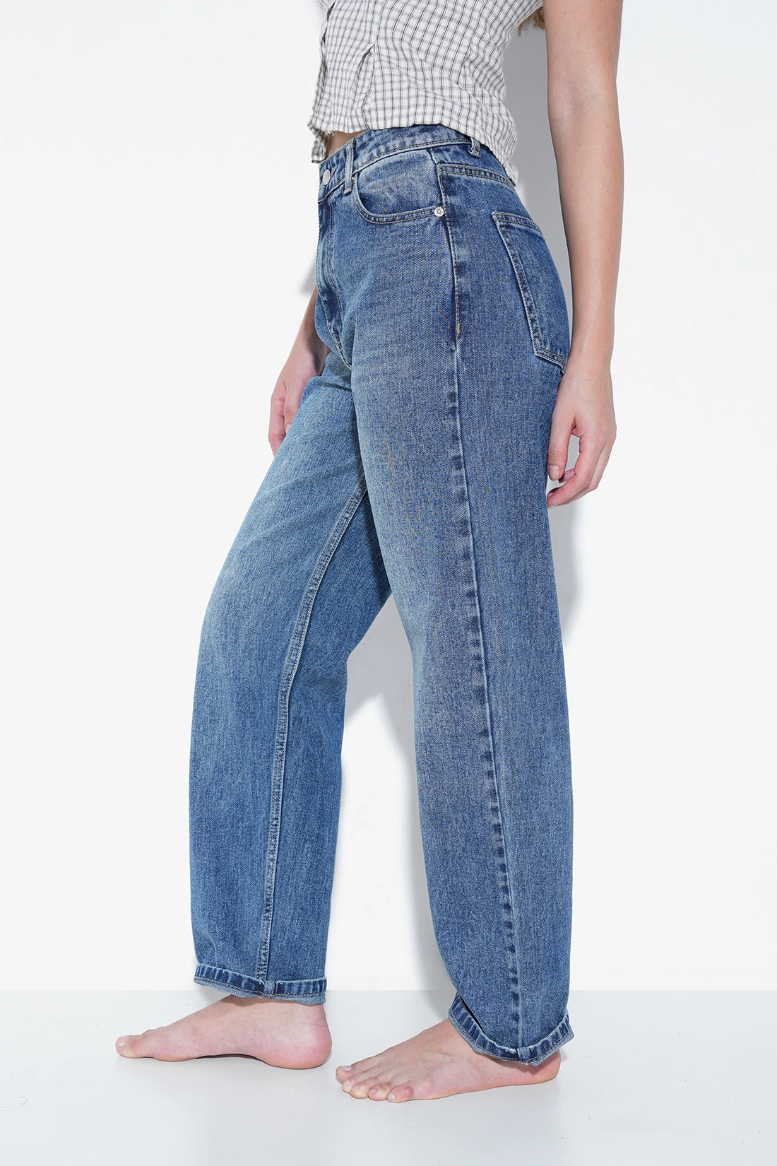 Tinted Mom Fit Jeans