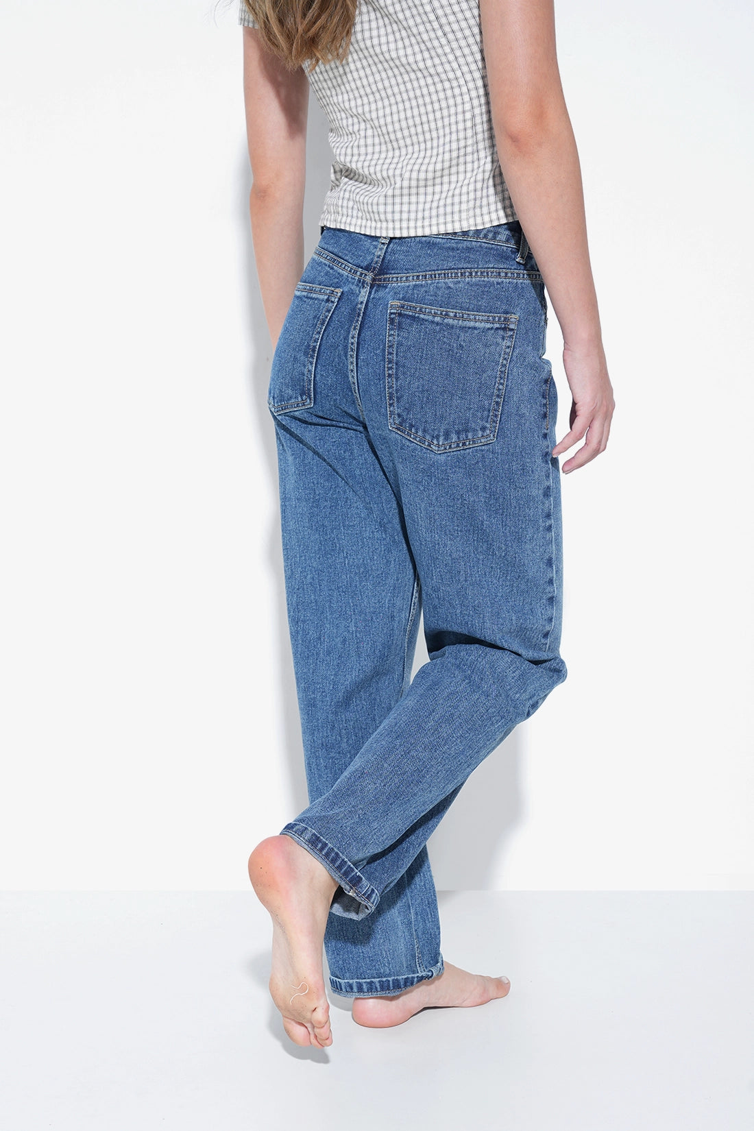 Tinted Mom Fit Jeans