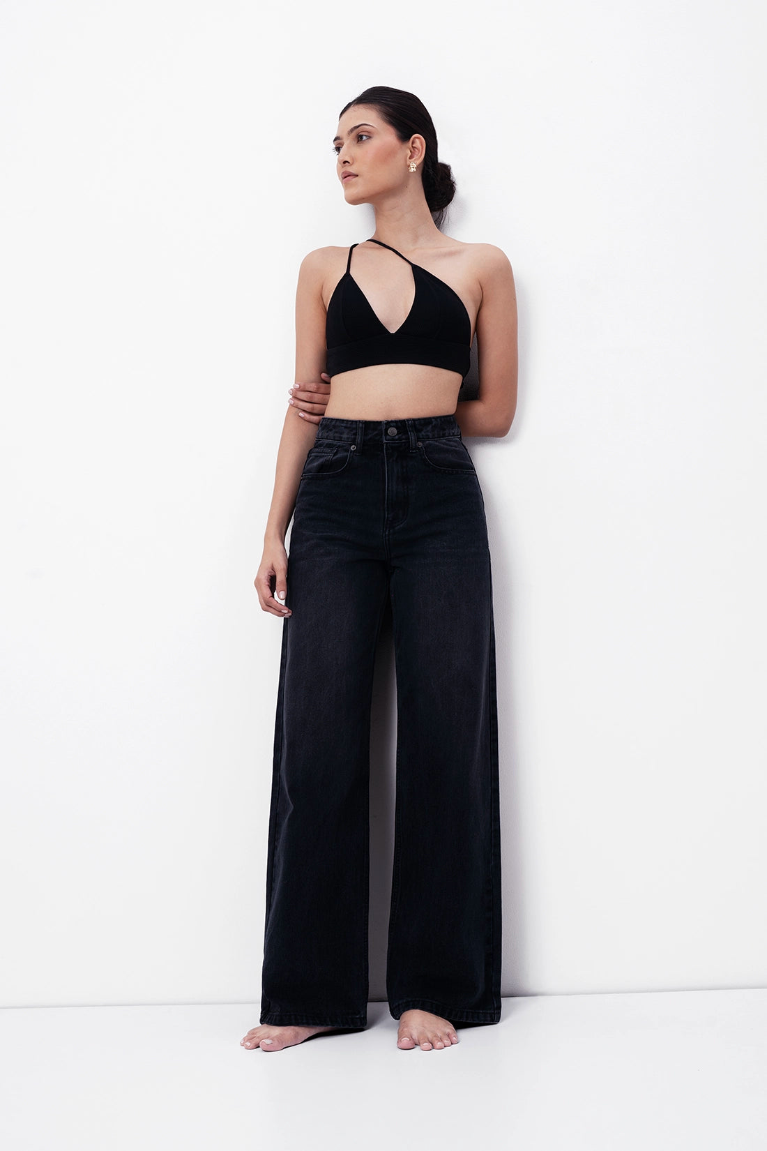 Black Straight Fit Jeans