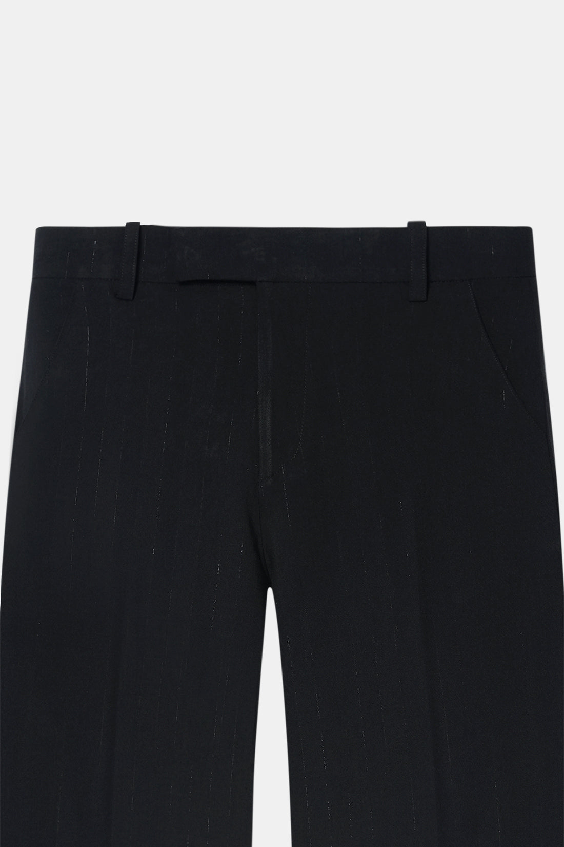 Black High-Rise Tailored Trouser