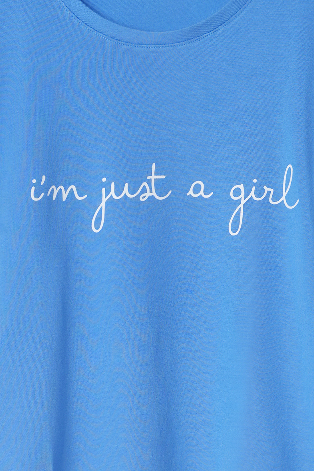 Blue Graphic Oversized T-Shirt