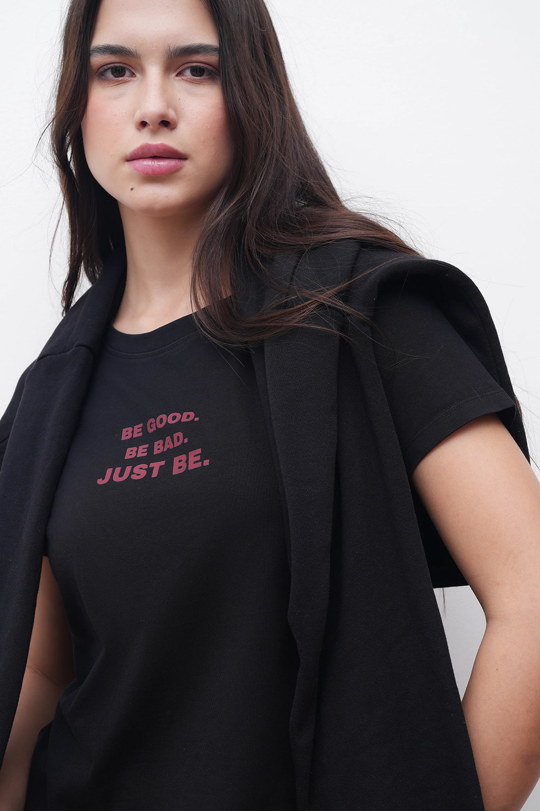 Black Just Be Graphic T-Shirt