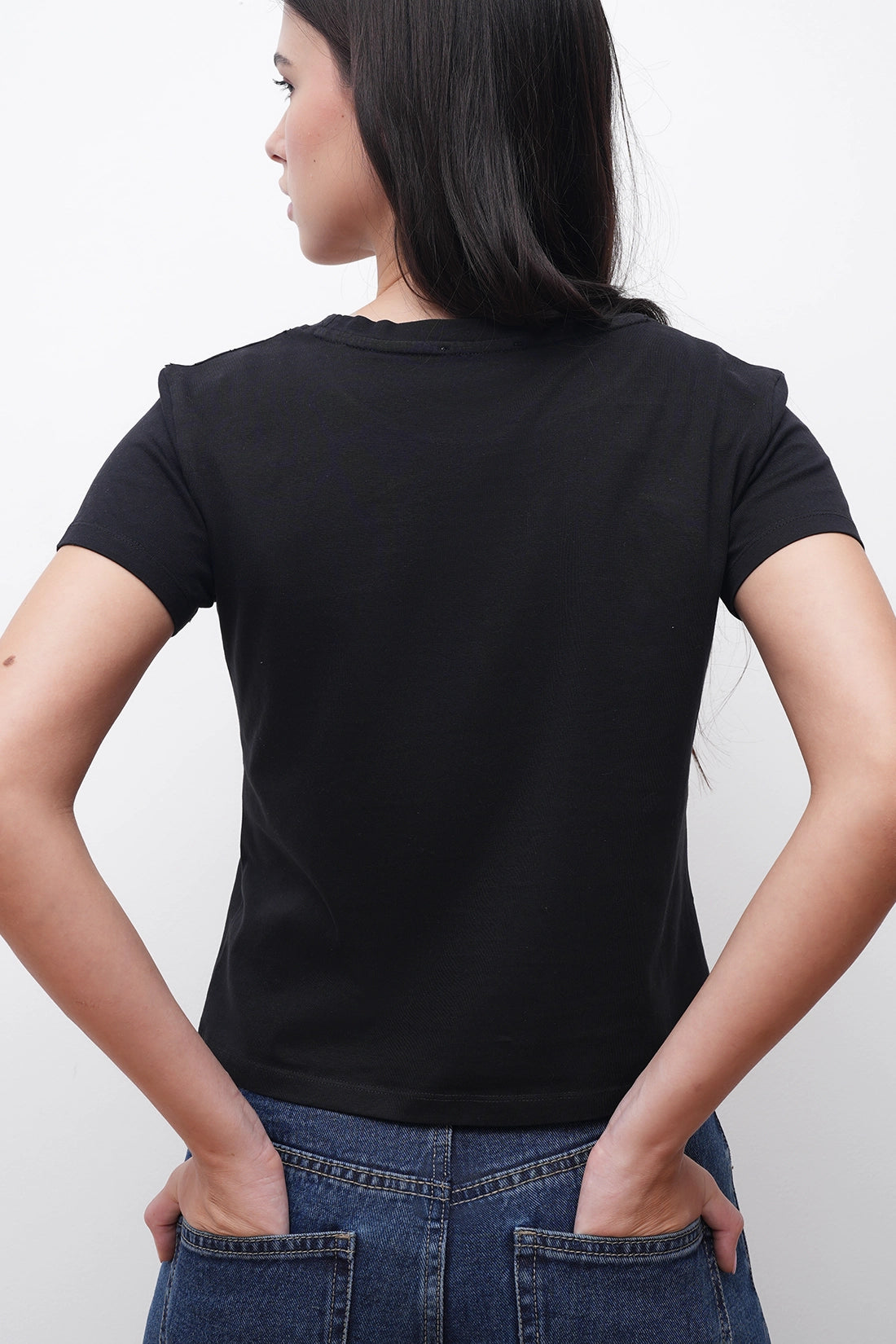 Black Just Be Graphic T-Shirt