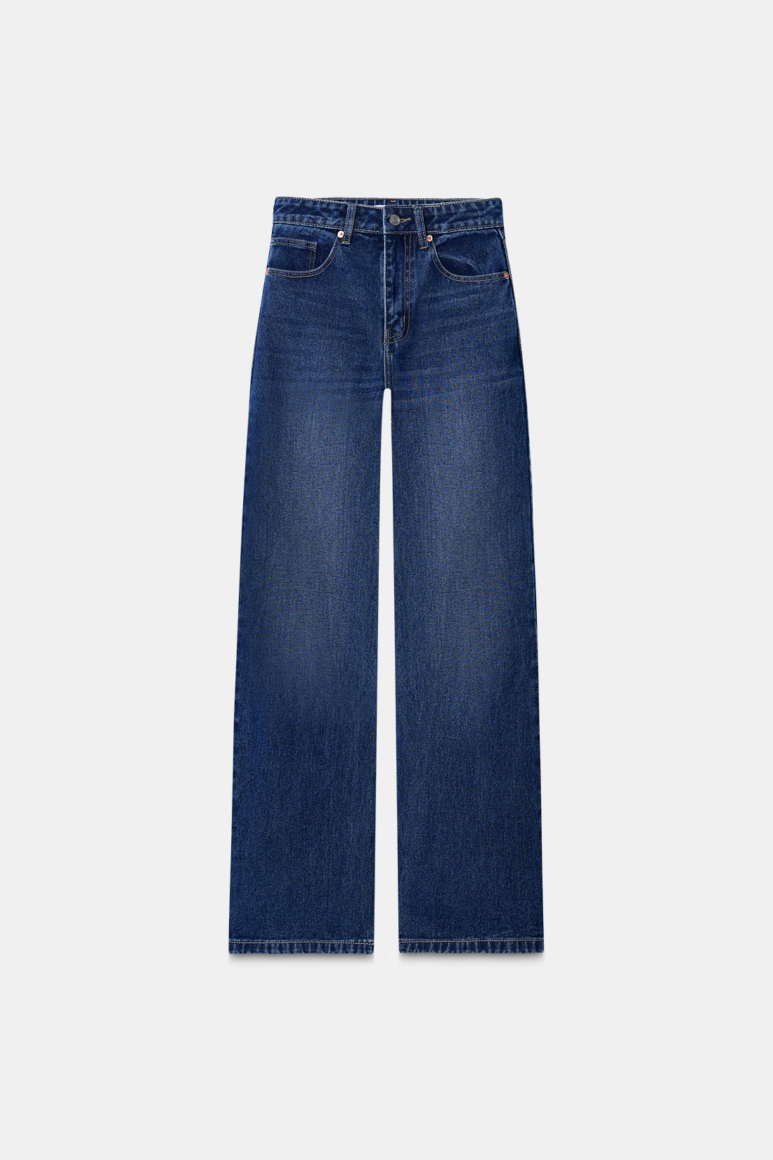 Dark Blue Straight Fit Jeans
