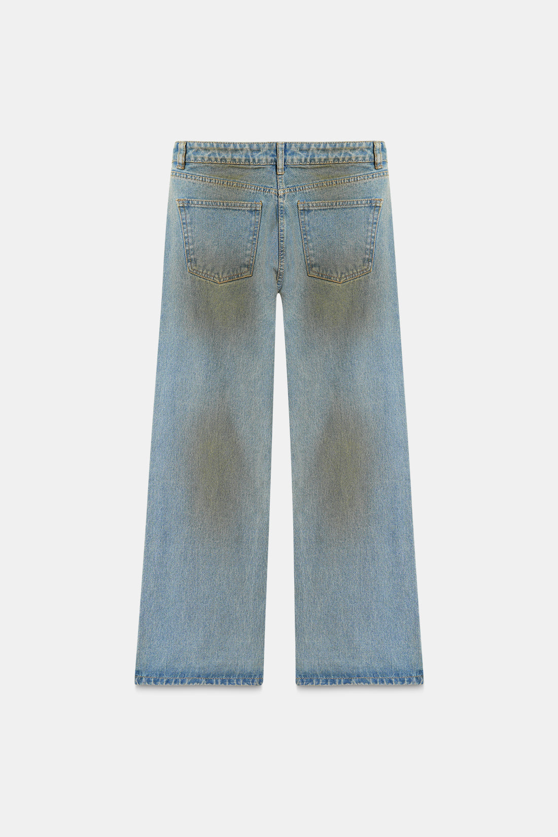 Dirty Wash High-Rise Straight Jeans