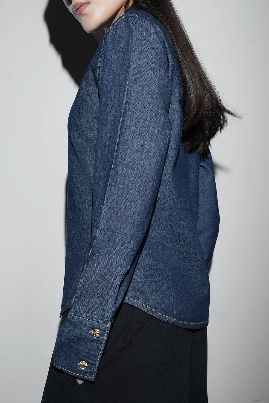 Fitted Denim Shirt