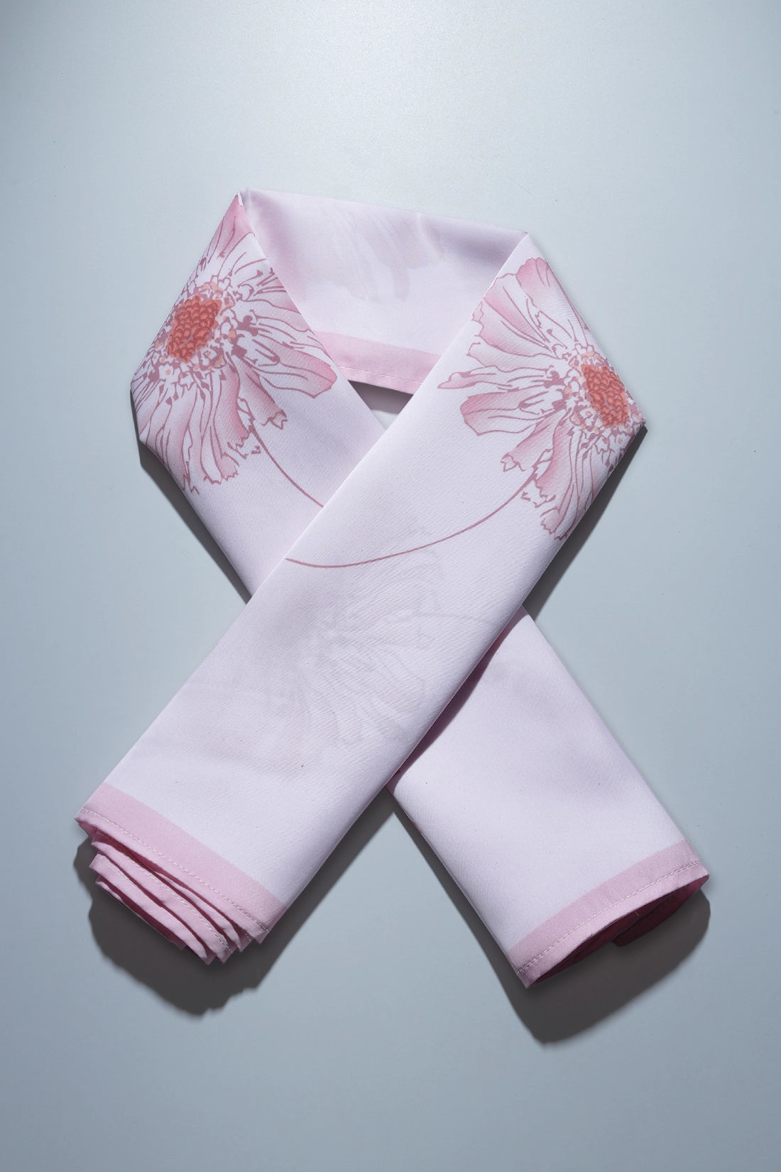 Floral Satin Scarf