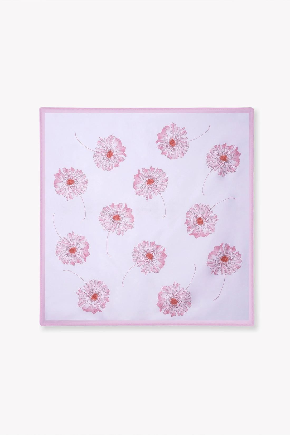 Floral Satin Scarf