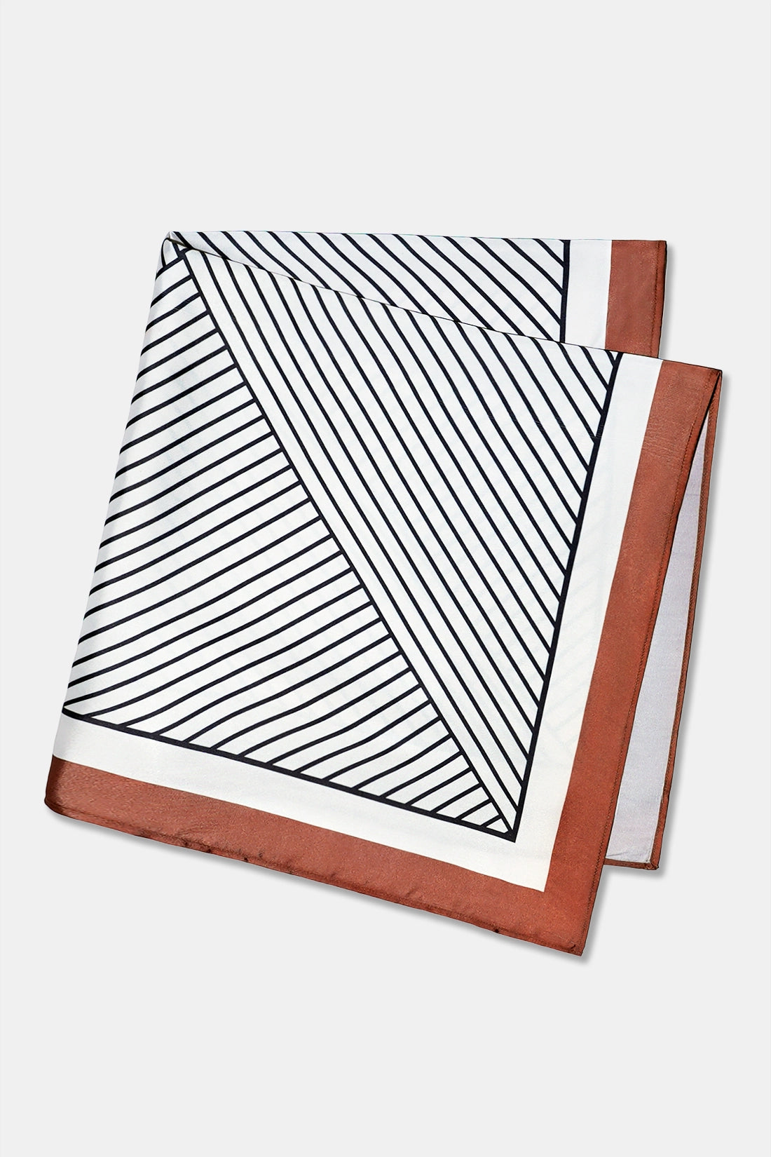 Geometric Stripe-Print Scarf
