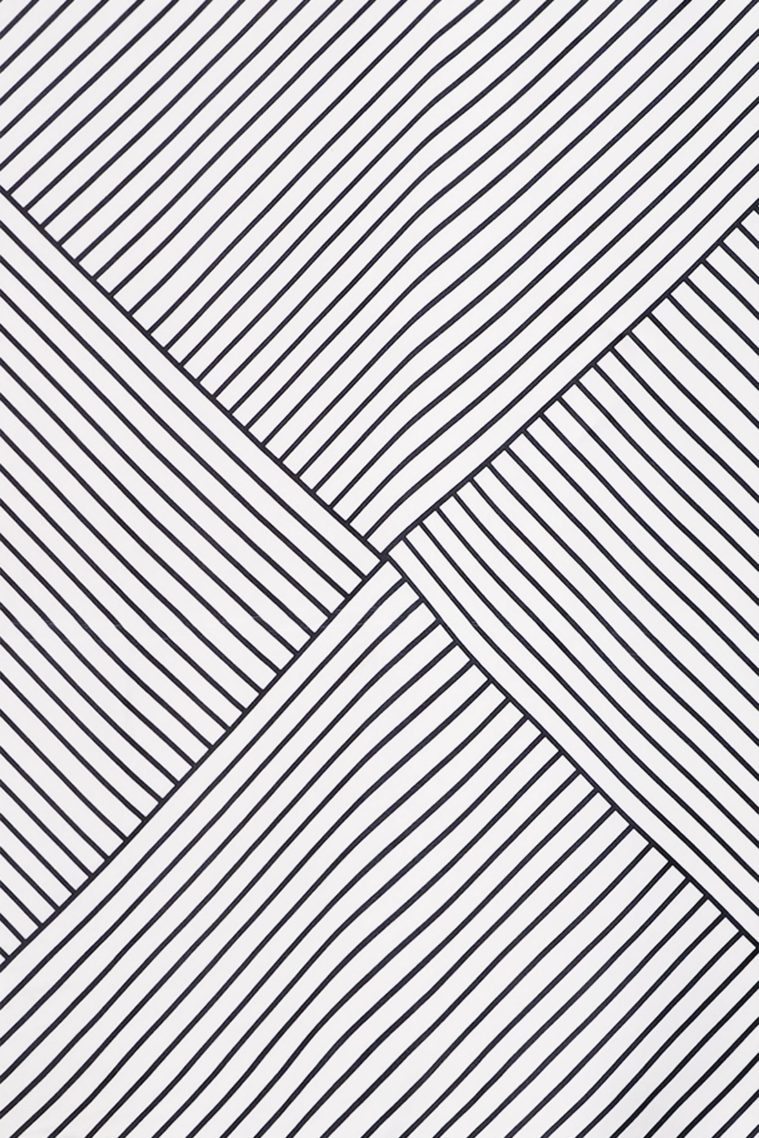 Geometric Stripe-Print Scarf