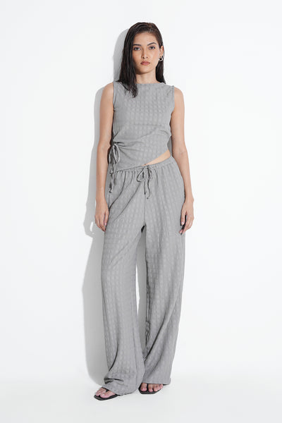 Grey Ruched Co-ord Set