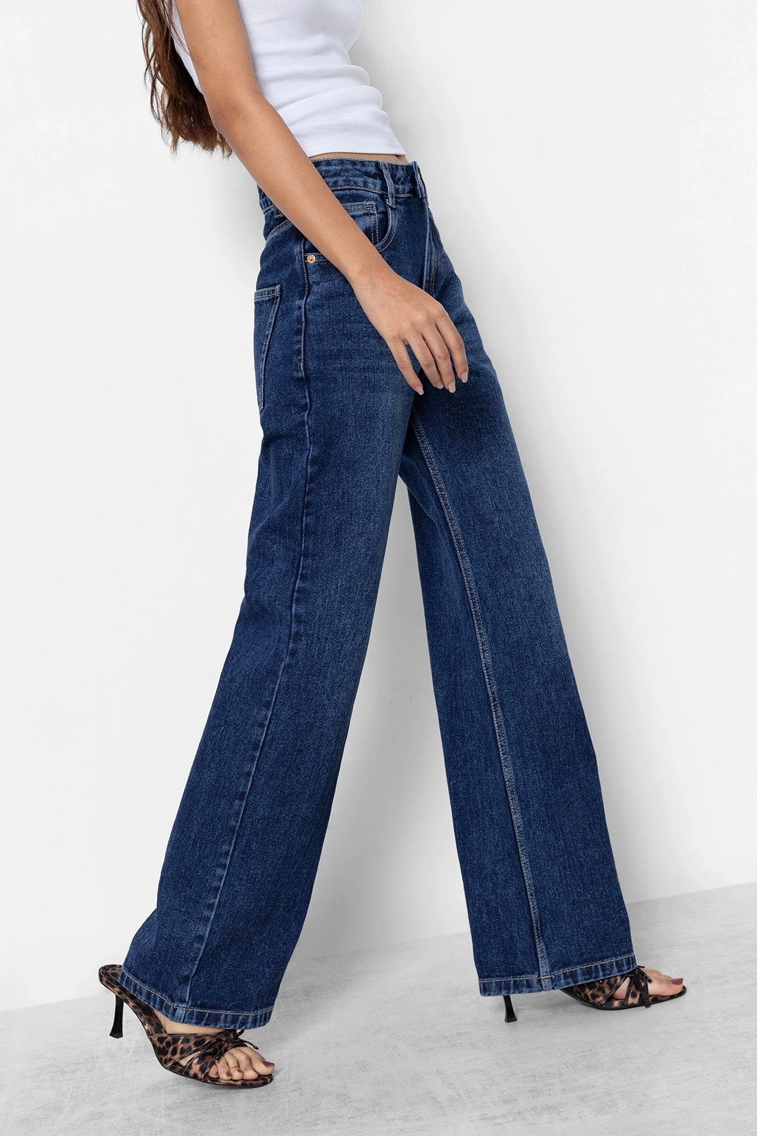 Dark Blue Straight Fit Jeans