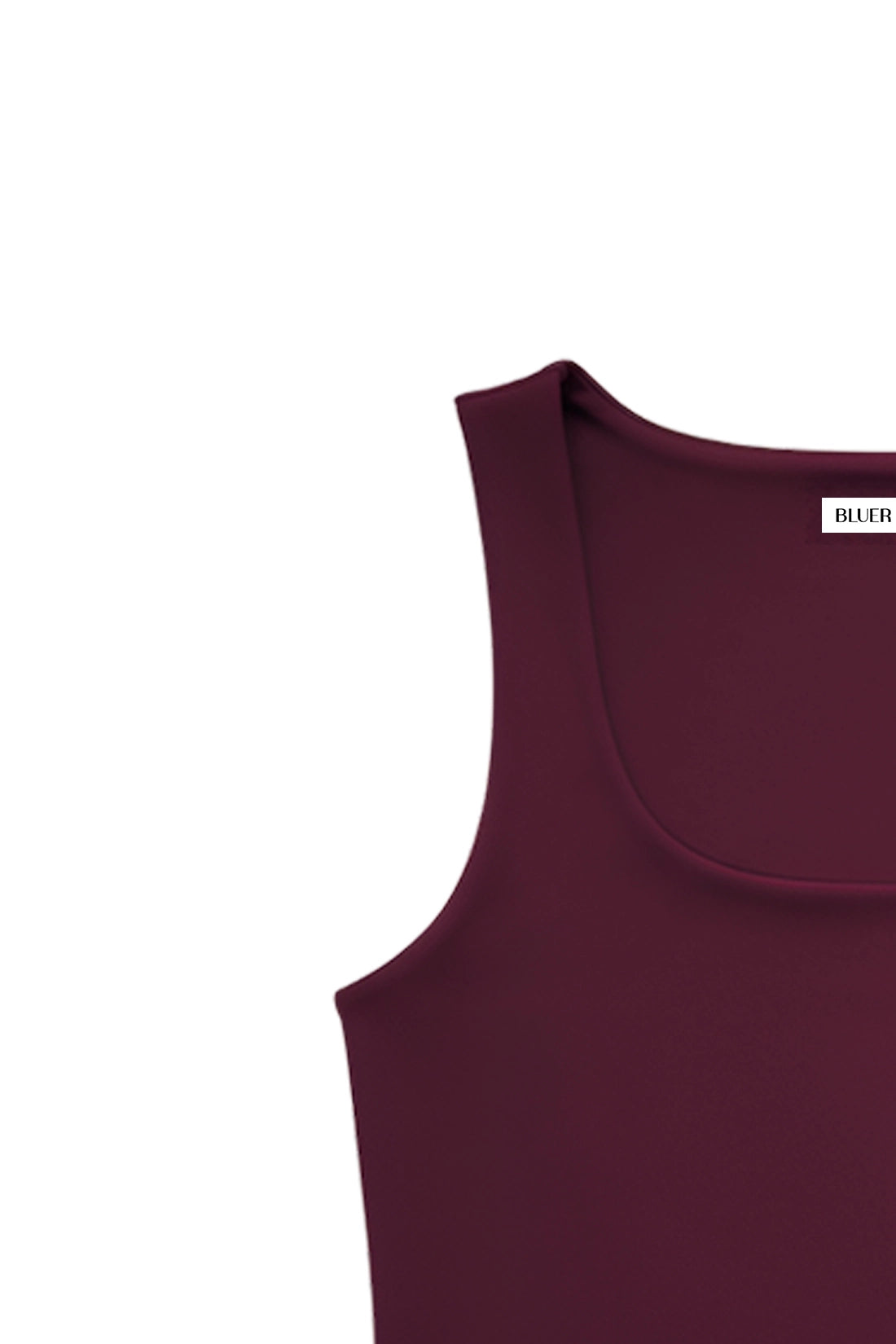 Burgundy Polyamide Tank Top