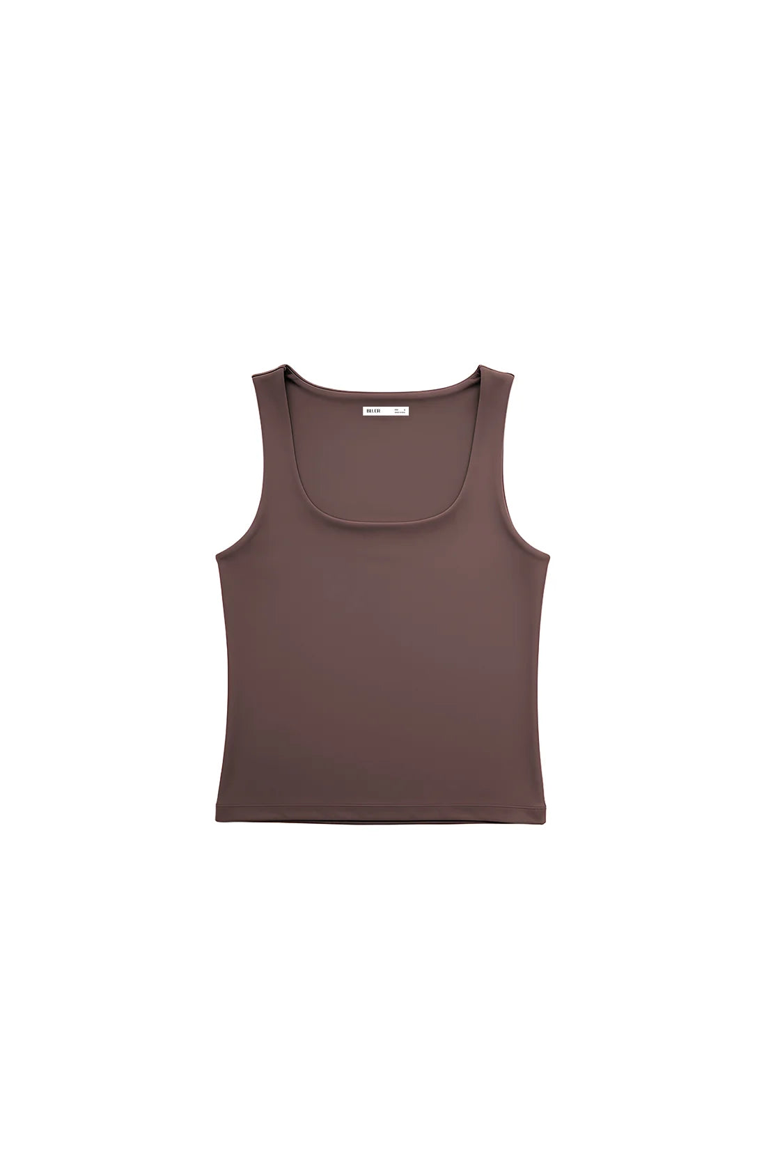 Mocha Taupe Polyamide Tank Top