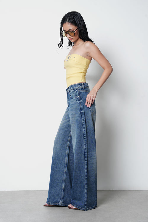 Mid-Rise Straight Leg Jeans I