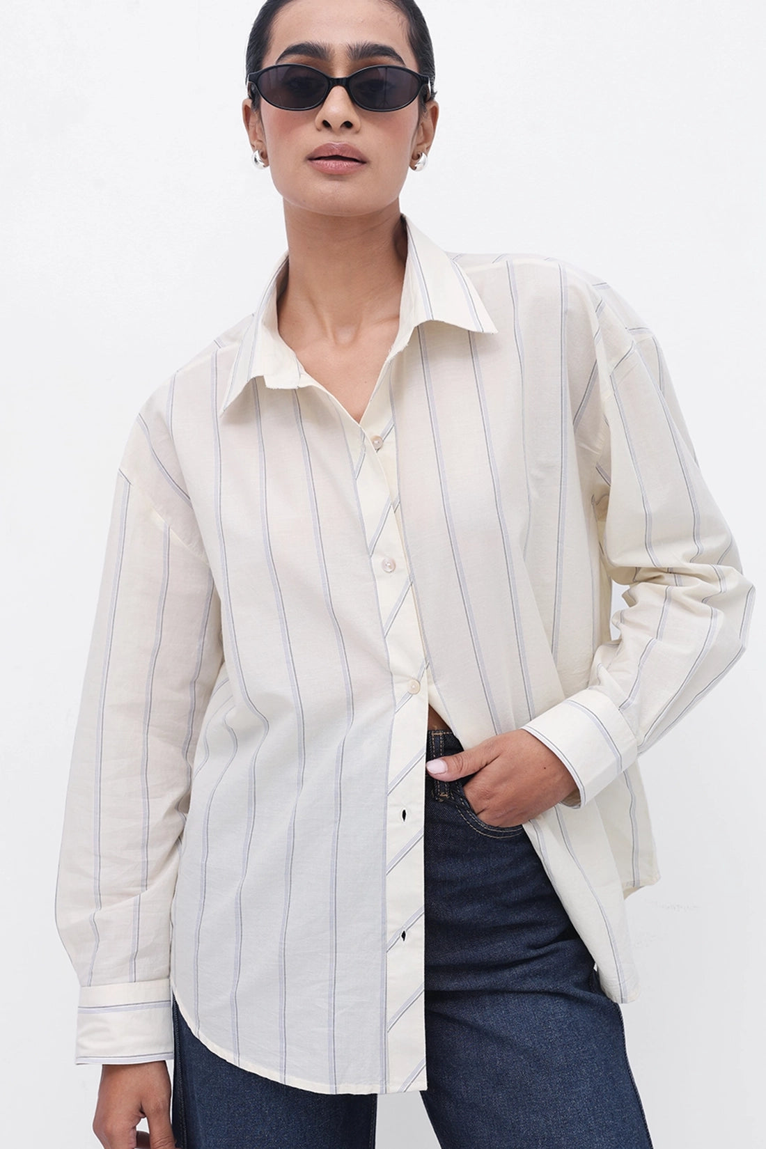 Oversized Striped Shirt