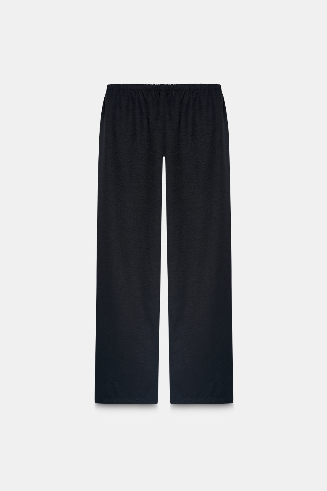 Pull-On Drawstring Trouser- Black