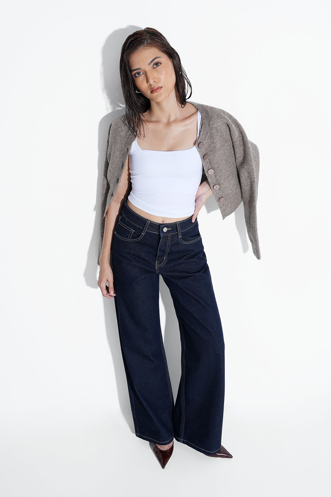 Raw Wash Straight Fit Jeans