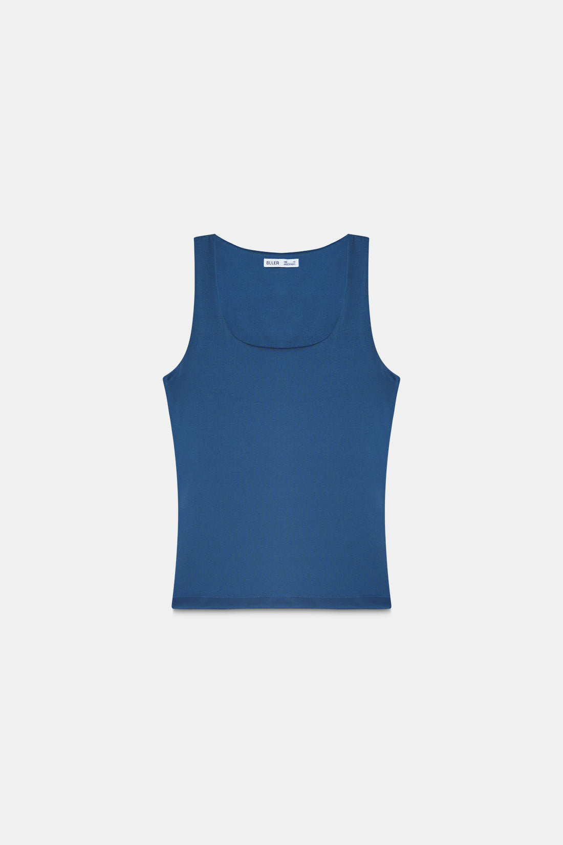 Teal Polyamide Tank Top