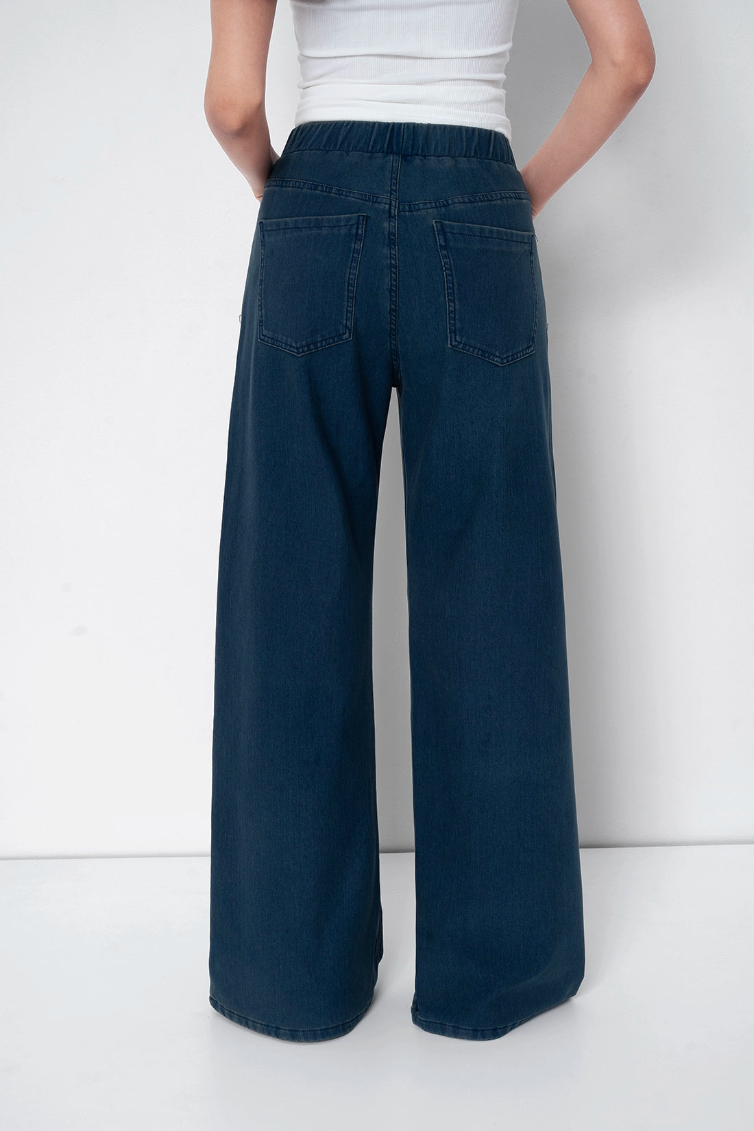 Tinted Blue Denim Sweatpants
