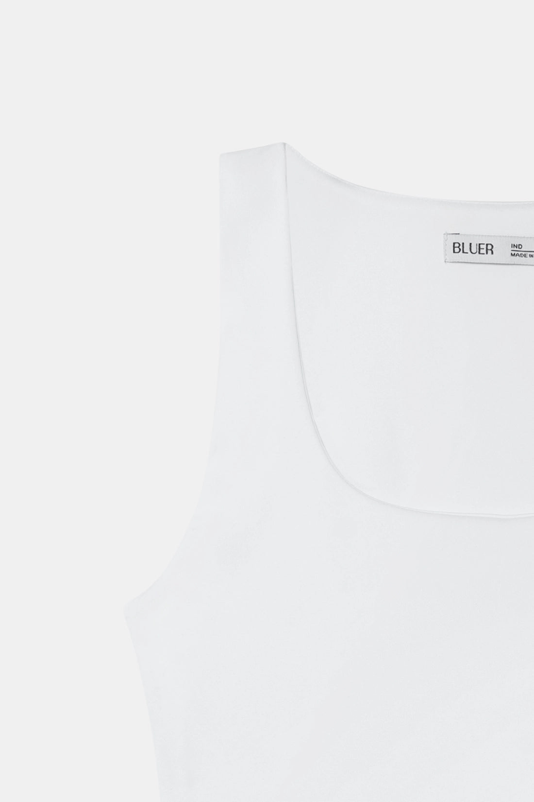 White Polyamide Tank Top