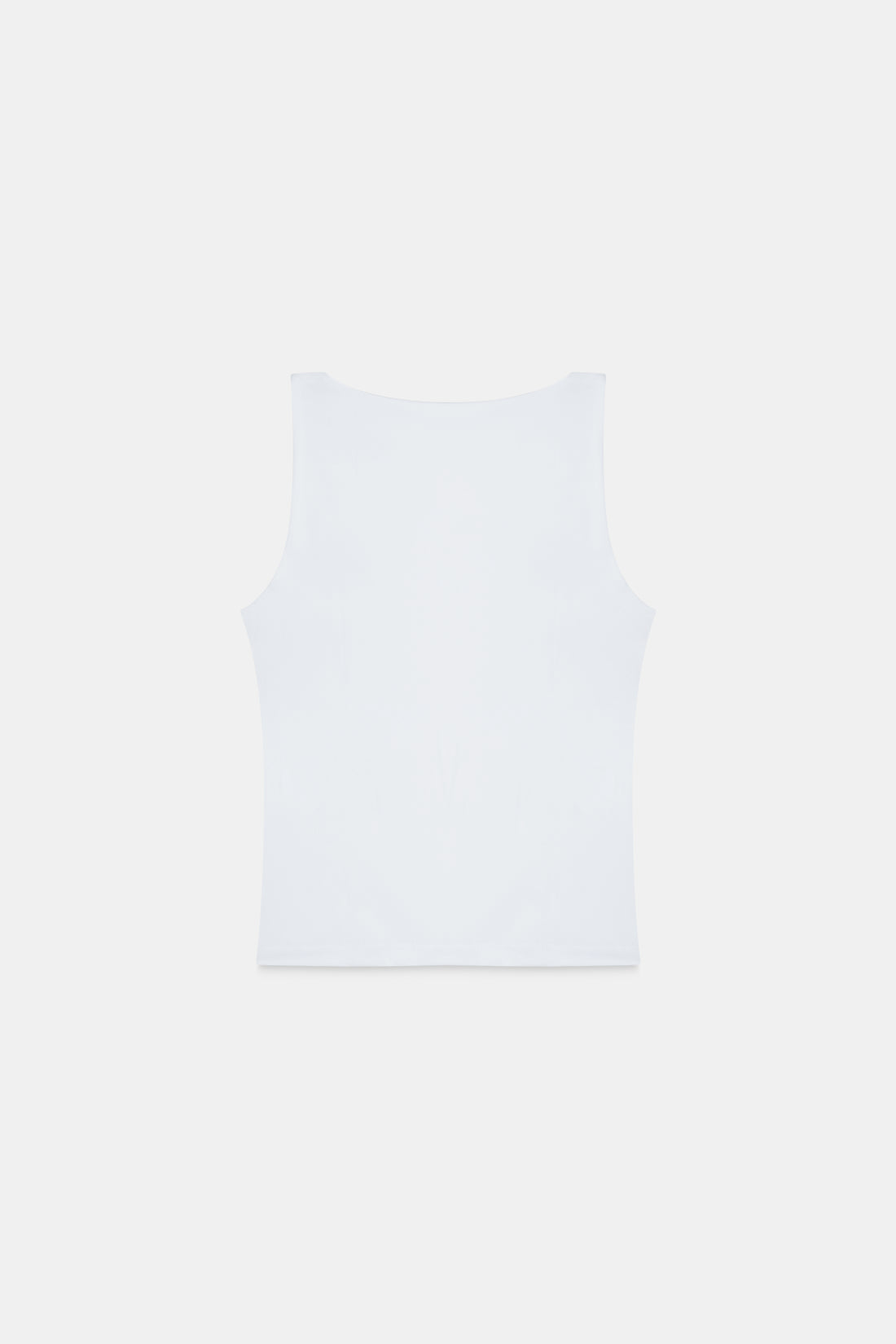 White Polyamide Tank Top