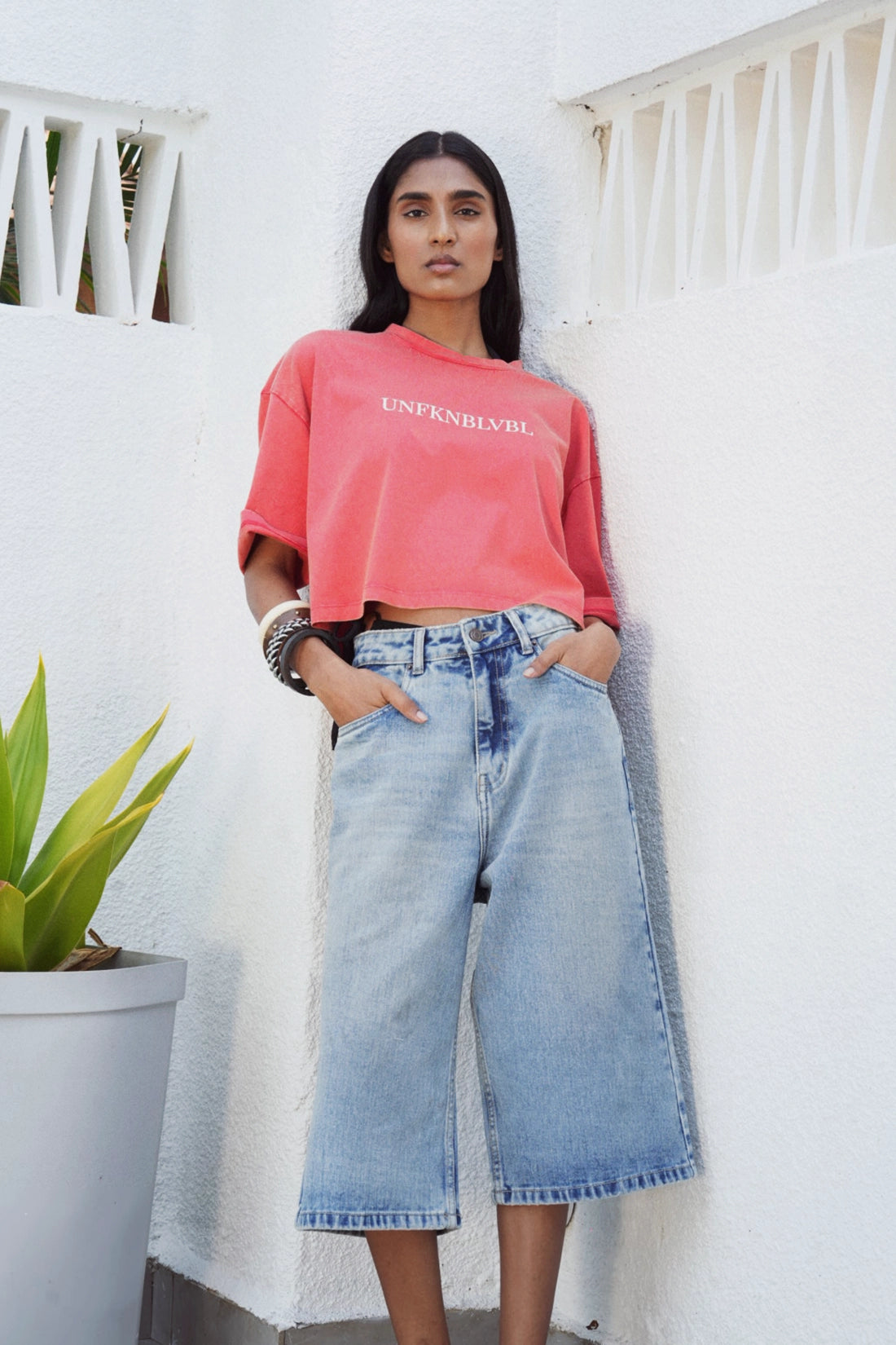 Unfkbelievable Oversized Cropped T-Shirt