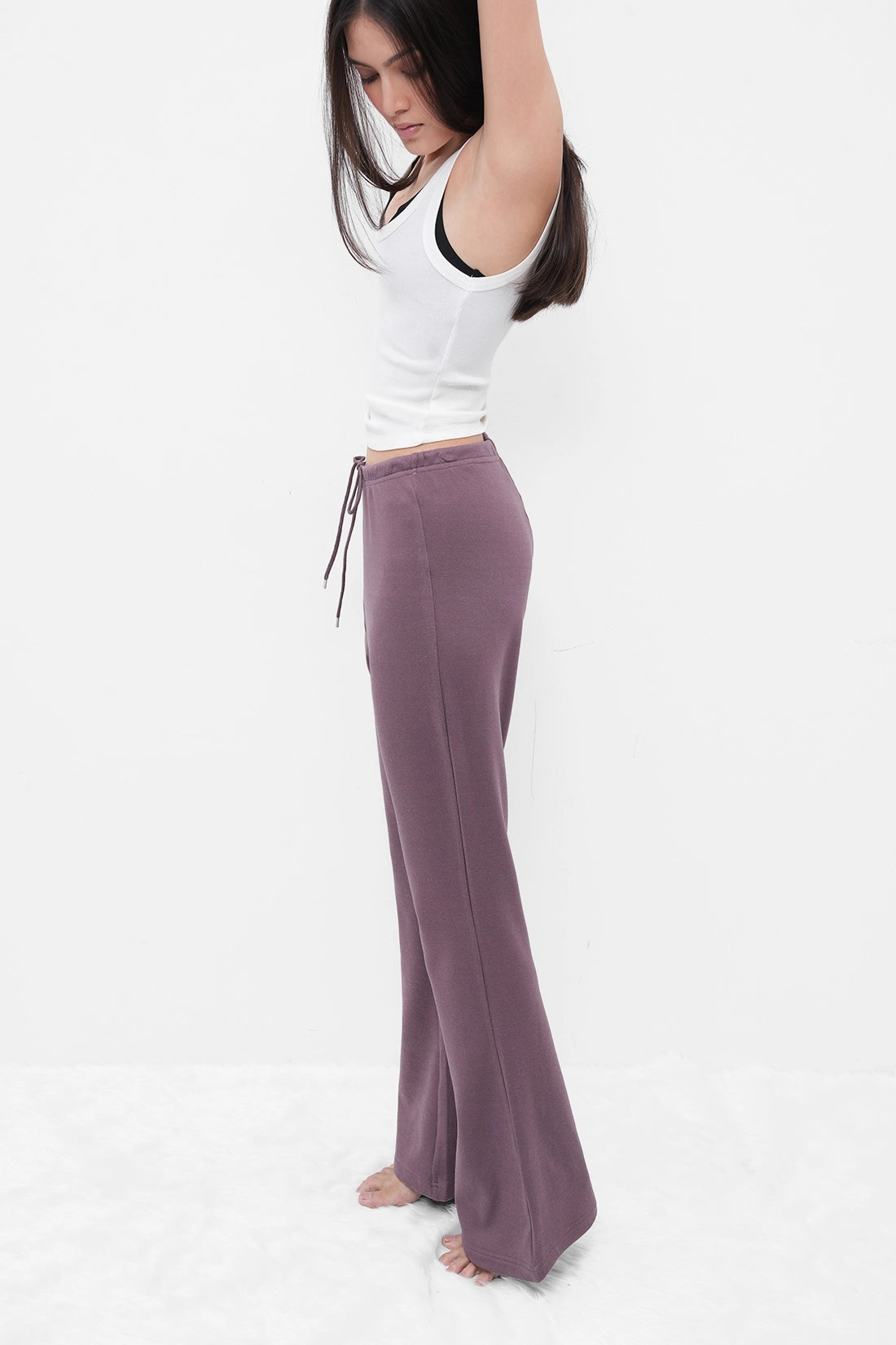 Mauve Flared Joggers