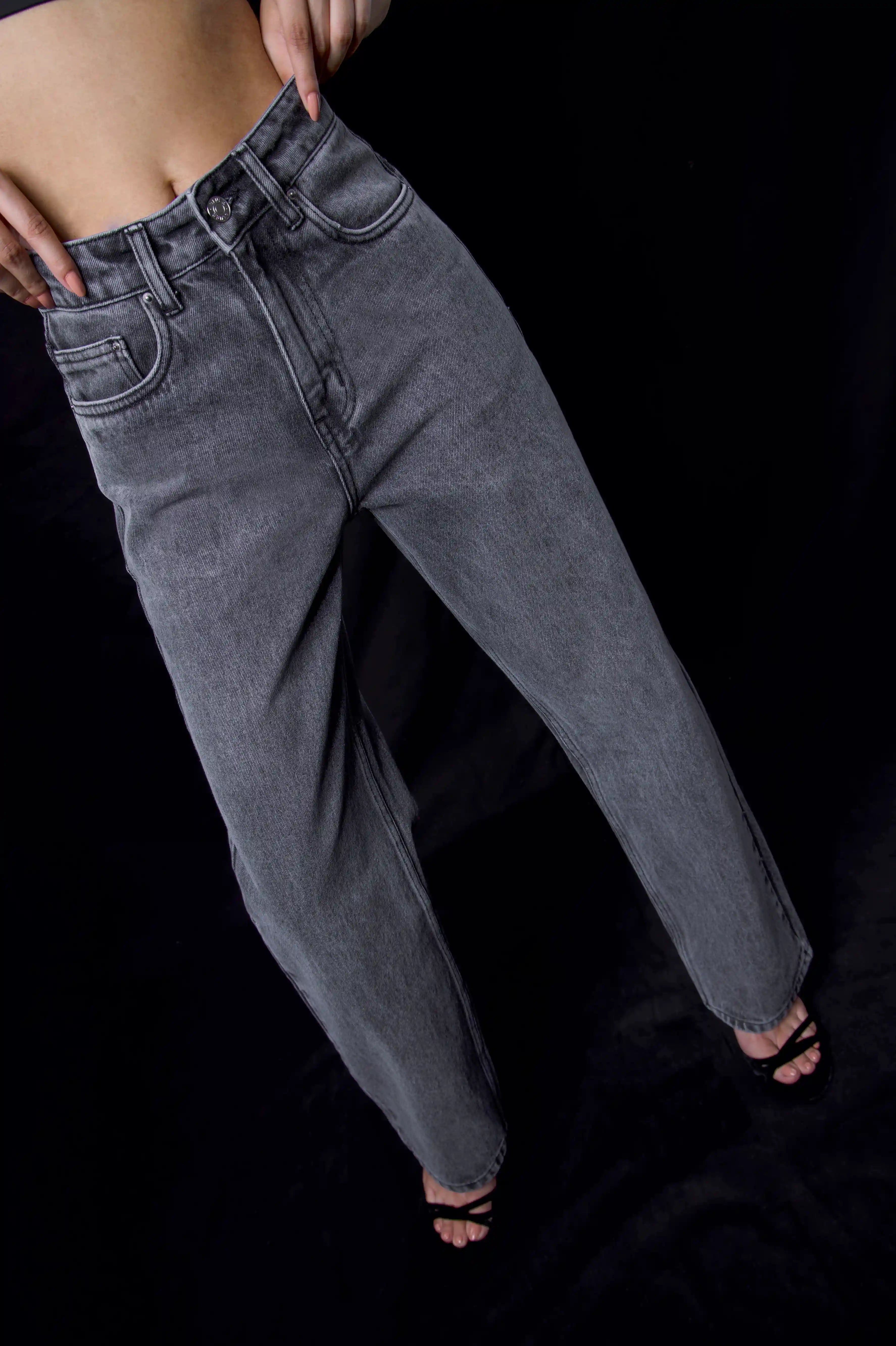 Light Grey Straight Fit Jeans