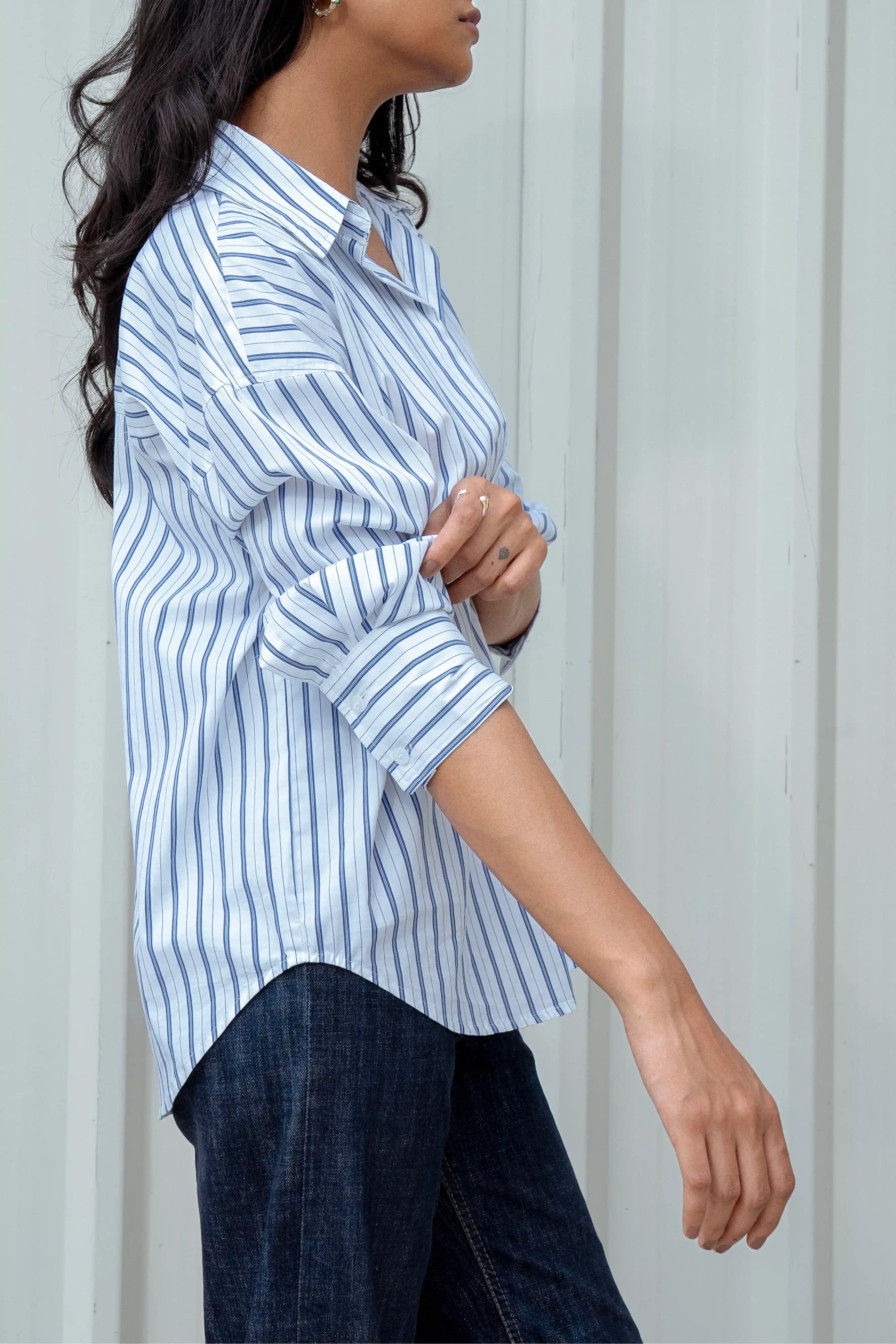 Striped Cotton Shirt VI