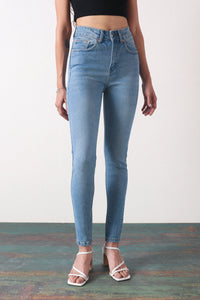 Mid Blue Skinny Fit Jeans