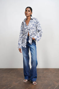 Printed Satin Shirt