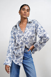 Printed Satin Shirt