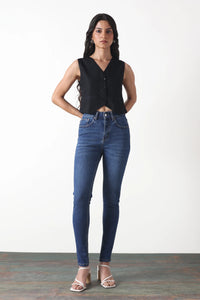 Dark Blue Skinny Fit Jeans