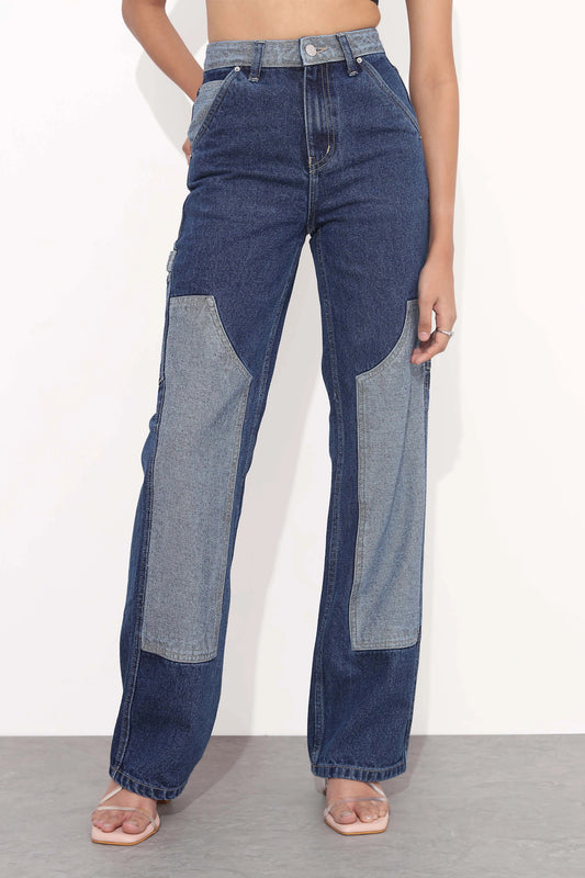 Two Tone Carpenter Jeans Bluer