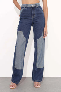 Two Tone Carpenter Jeans Bluer