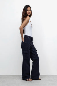 Charcoal Grey Cargo Denim