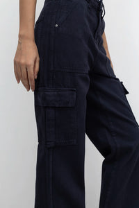 Charcoal Grey Cargo Denim