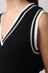 Black Knit Vest