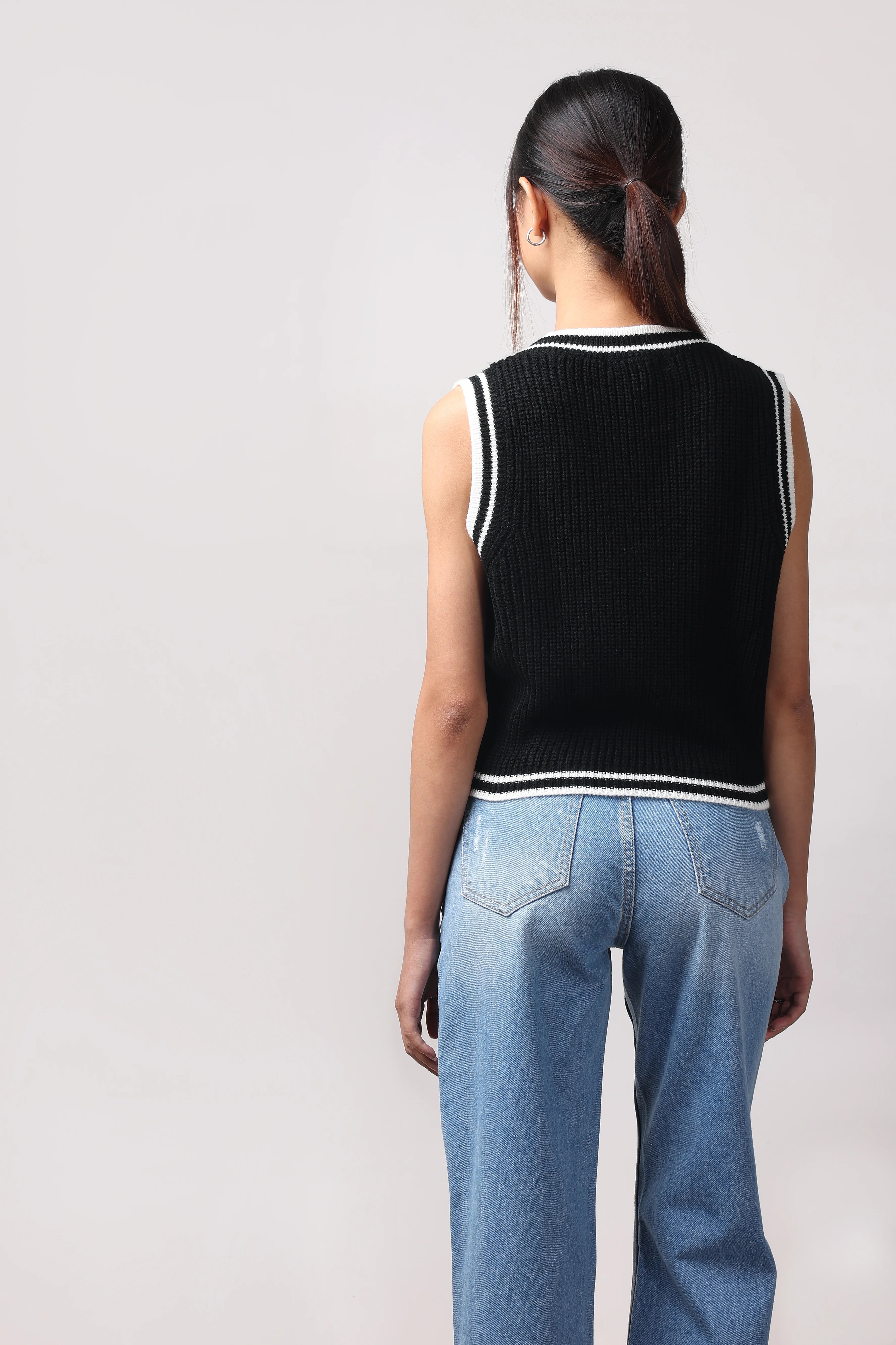 Black Knit Vest