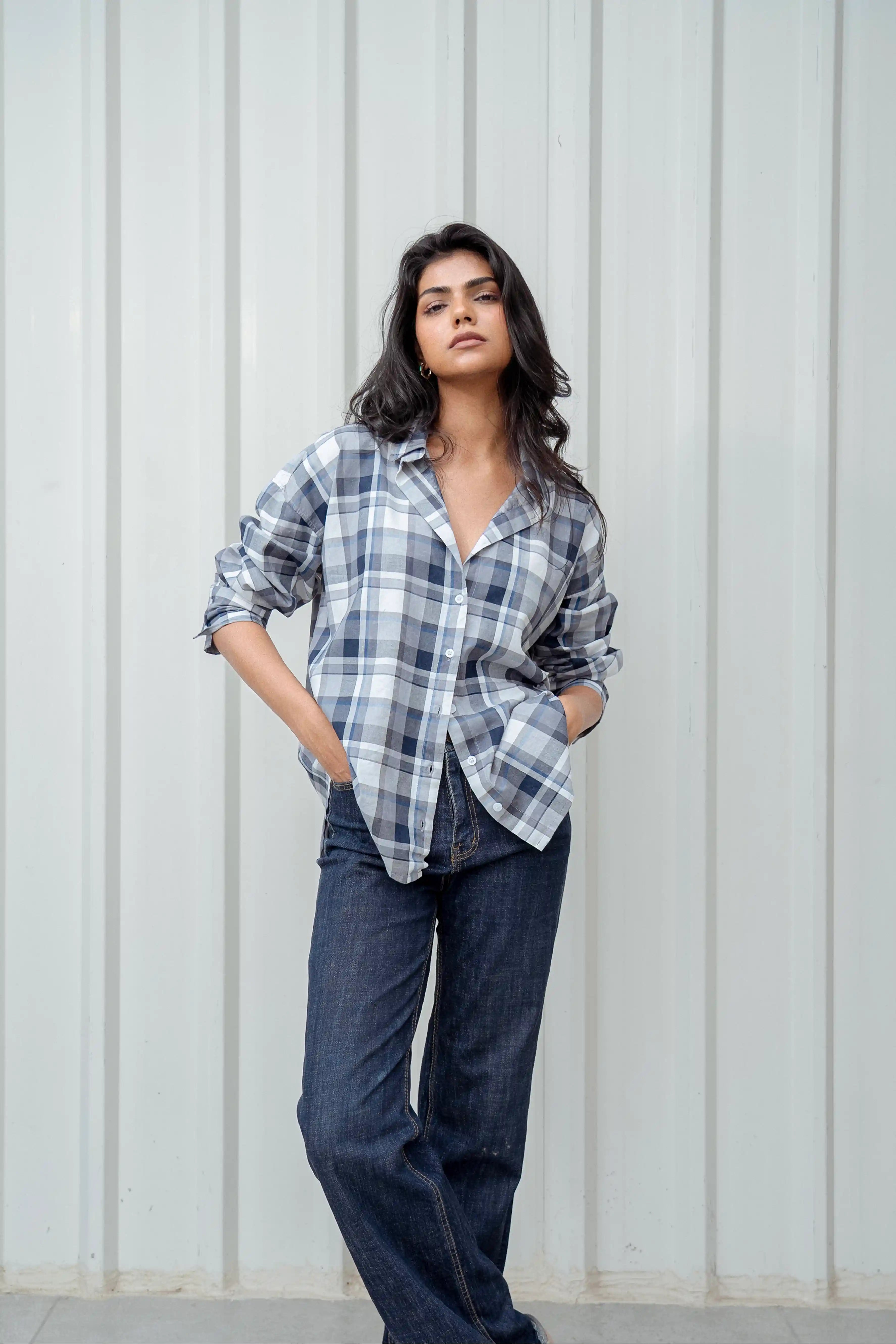 Checked Cotton Shirt I