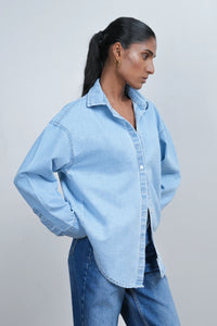 Ice Blue Denim Shirt