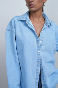 Ice Blue Denim Shirt