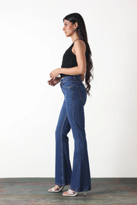 Dark Blue Flare Jeans