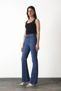 Dark Blue Flare Jeans