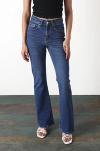 Dark Blue Flare Jeans