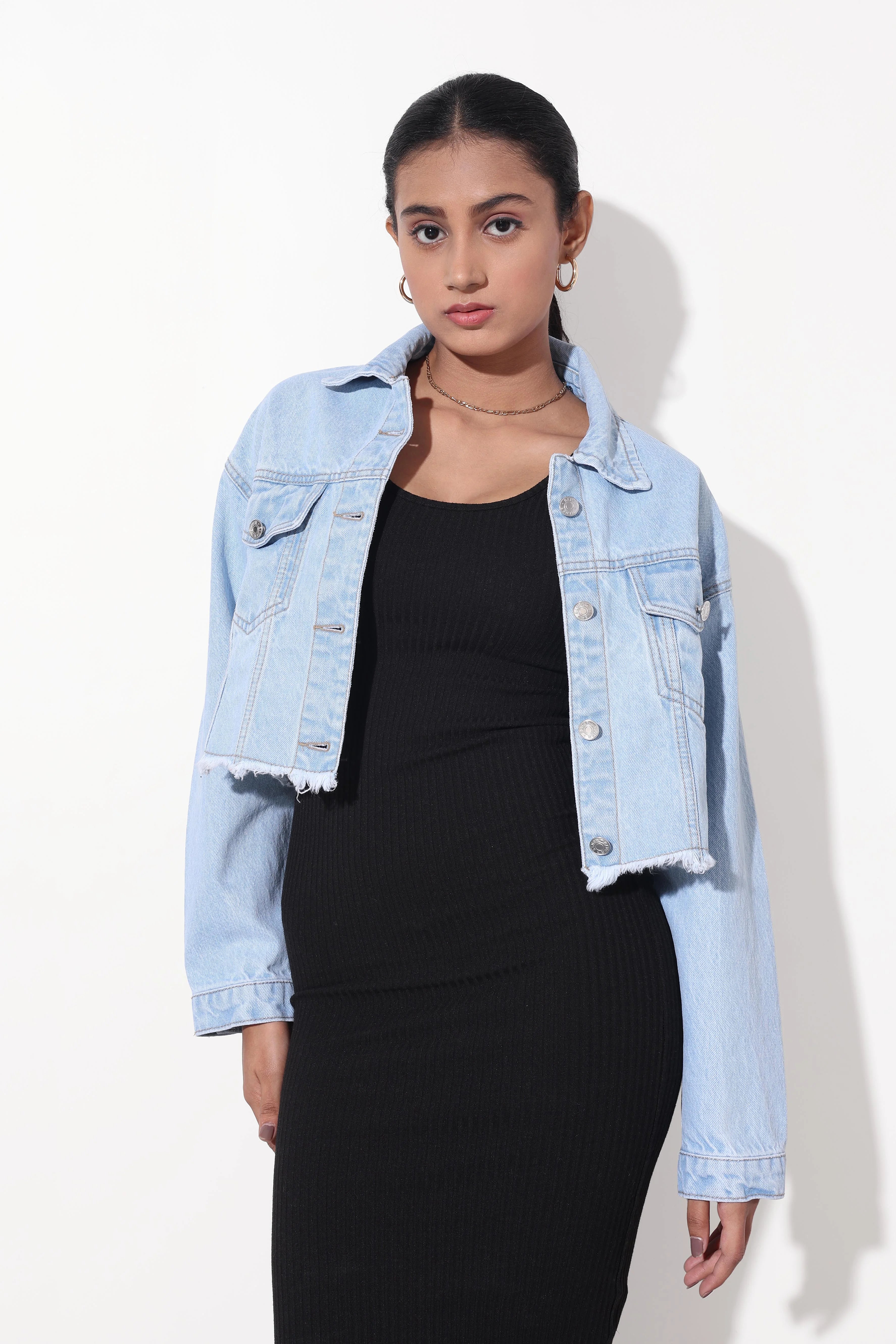 Buy Baberwals Ladies Mood Women's Casual Full Sleeves Denim Jacket, BLUE  Colour Online In India At Discounted Prices