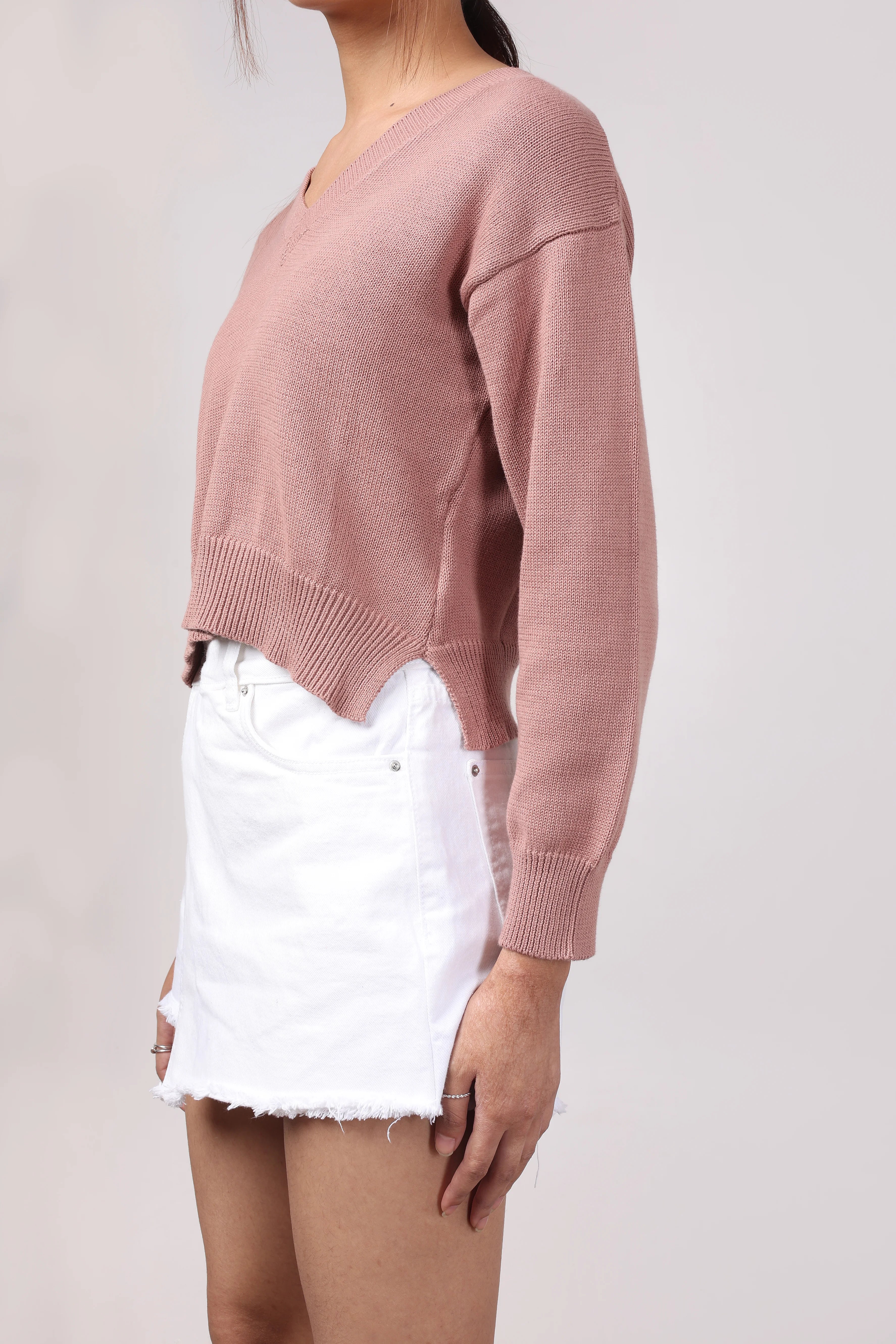 Nude Pink Knit Pullover