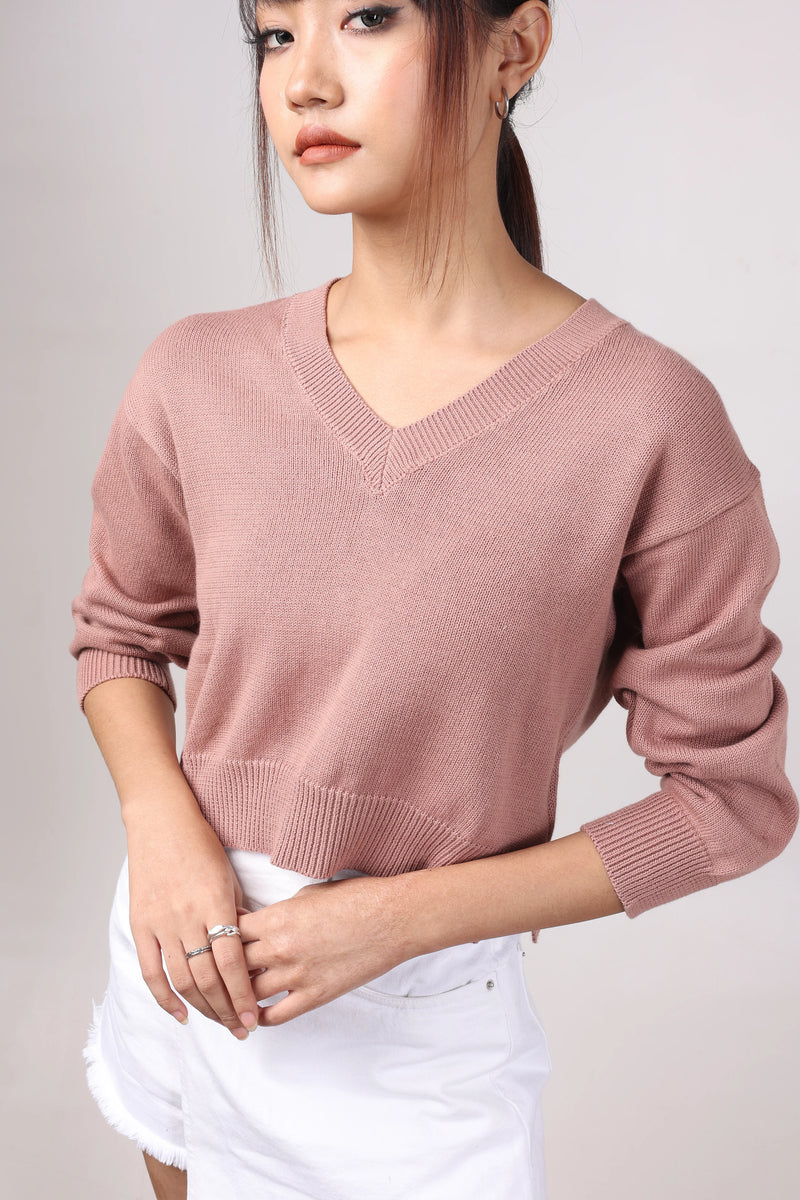 Nude Pink Knit Pullover